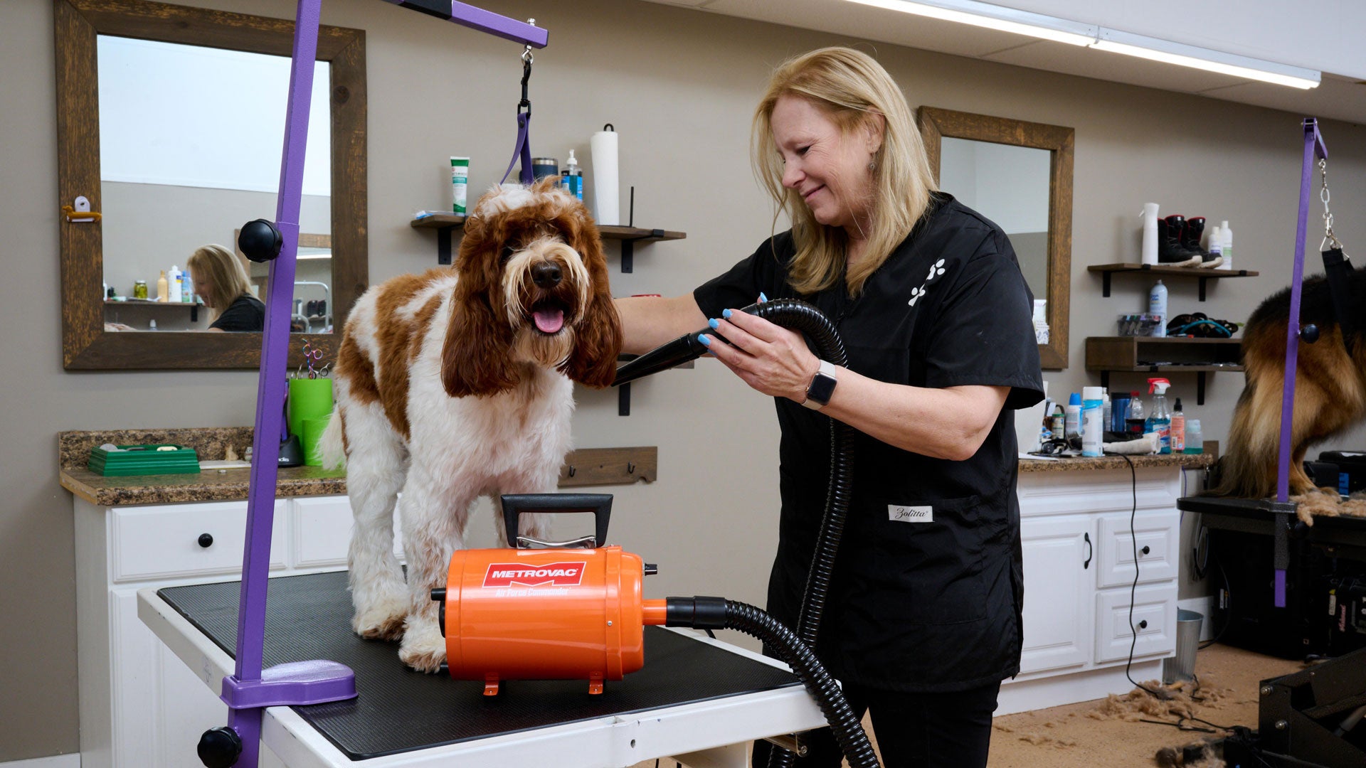 Metro Air Force Commander ペット用ドライヤー MetroVac Air Force® Pet Dryers - Groomer's Best