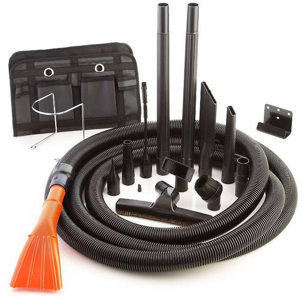 Central Vacuum Garage & Car Cleaning Kit with 1.25 Inch Commercial